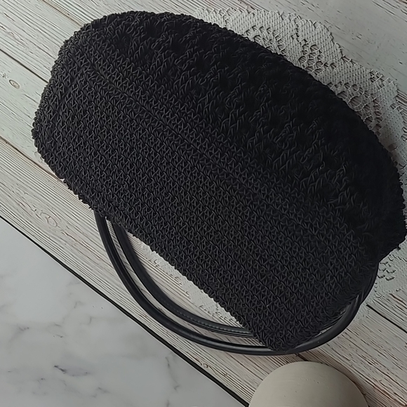 MINICCI BLACK CROCHET HANDBAG - Picture 4 of 14